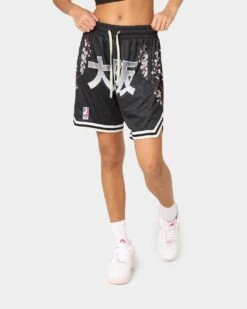Goat Crew Cherry Blossom Shorts Black/White