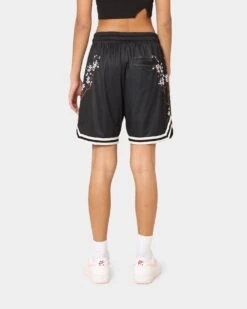 Goat Crew Cherry Blossom Shorts Black/White -Mitchell & Ness Shop 03009566 YB012 womens 0040
