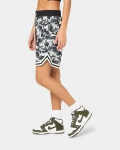 Goat Crew Half Camo Shorts Black/Black -Mitchell & Ness Shop 03009567 YB015 womens 0060