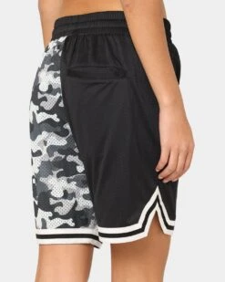 Goat Crew Half Camo Shorts Black/Black -Mitchell & Ness Shop 03009567 YB015 womens 0080