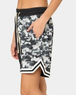 Goat Crew Half Camo Shorts Black/Black -Mitchell & Ness Shop 03009567 YB015 womens 0090