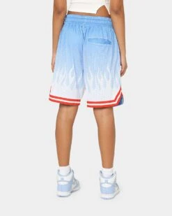 Goat Crew X Bleach Ichigo Flame Shorts Blue -Mitchell & Ness Shop 03009568 YX001 womens 00040