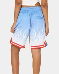 Goat Crew X Bleach Ichigo Flame Shorts Blue -Mitchell & Ness Shop 03009568 YX001 womens 00080