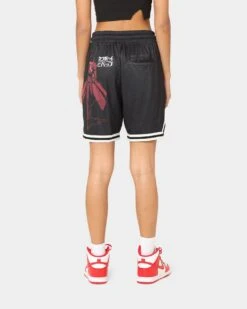Goat Crew X Cowboy Bebop Spike Solo Shorts Black/Red -Mitchell & Ness Shop 03009572 YB004 womens 0040