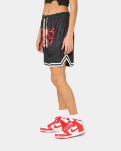 Goat Crew X Cowboy Bebop Spike Solo Shorts Black/Red -Mitchell & Ness Shop 03009572 YB004 womens 0060