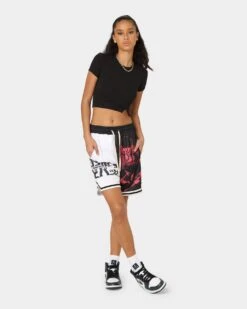Goat Crew X Cowboy Bebop Swordfish Shorts Black/White -Mitchell & Ness Shop 03009573 YB012 womens 0020