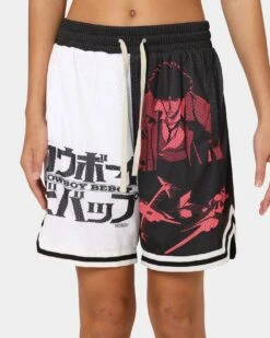 Goat Crew X Cowboy Bebop Swordfish Shorts Black/White -Mitchell & Ness Shop 03009573 YB012 womens 0030