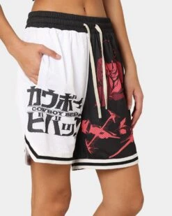 Goat Crew X Cowboy Bebop Swordfish Shorts Black/White -Mitchell & Ness Shop 03009573 YB012 womens 0070