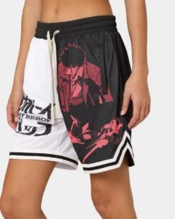Goat Crew X Cowboy Bebop Swordfish Shorts Black/White -Mitchell & Ness Shop 03009573 YB012 womens 0090