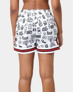 Mitchell & Ness Women's Chicago Bulls Doodle Shorts Black/White 5 Mitchell & Ness Women's Chicago Bulls Doodle Shorts Black/White -Mitchell & Ness Shop 03009579 YB012 womens 00040