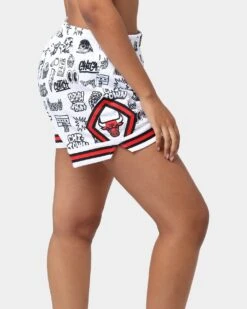 Mitchell & Ness Women's Chicago Bulls Doodle Shorts Black/White 6 Mitchell & Ness Women's Chicago Bulls Doodle Shorts Black/White -Mitchell & Ness Shop 03009579 YB012 womens 00050