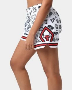 Mitchell & Ness Women's Chicago Bulls Doodle Shorts Black/White 7 Mitchell & Ness Women's Chicago Bulls Doodle Shorts Black/White -Mitchell & Ness Shop 03009579 YB012 womens 00060