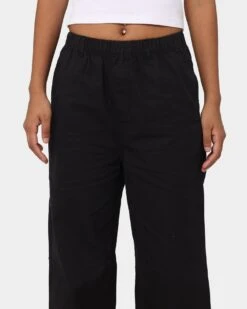 X-Girl Women's Easy Straight Pant Black -Mitchell & Ness Shop 03009616 YB001 womens 0070
