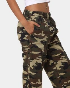 X-Girl Women's Easy Straight Pant Camo -Mitchell & Ness Shop 03009616 YC001 womens 0030