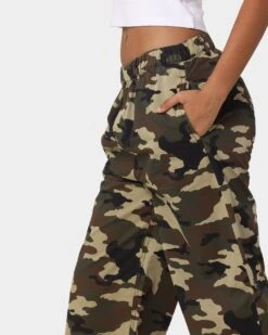 X-Girl Women's Easy Straight Pant Camo -Mitchell & Ness Shop 03009616 YC001 womens 0040