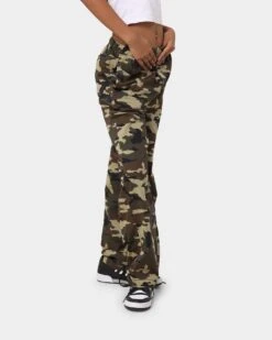 X-Girl Women's Easy Straight Pant Camo -Mitchell & Ness Shop 03009616 YC001 womens 0050