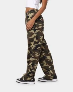 X-Girl Women's Easy Straight Pant Camo -Mitchell & Ness Shop 03009616 YC001 womens 0060