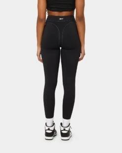 Reebok Women's Cardi B X Reebok High Rise Tights Black -Mitchell & Ness Shop 03009749 YB001 womens 040