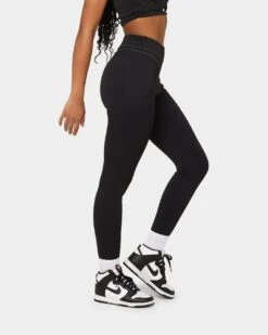 Reebok Women's Cardi B X Reebok High Rise Tights Black -Mitchell & Ness Shop 03009749 YB001 womens 050