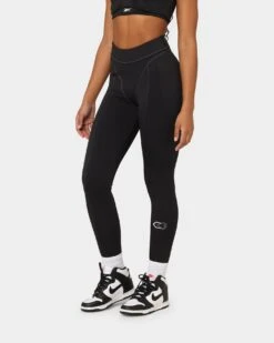 Reebok Women's Cardi B X Reebok High Rise Tights Black -Mitchell & Ness Shop 03009749 YB001 womens 060