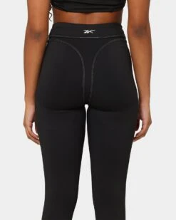 Reebok Women's Cardi B X Reebok High Rise Tights Black -Mitchell & Ness Shop 03009749 YB001 womens 080