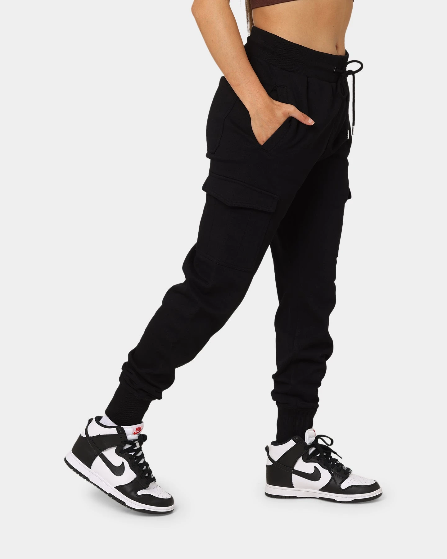 Carré Evolution Cargo Sweatpants Black Carré Evolution Cargo Sweatpants Black -Mitchell & Ness Shop 03009918 YB001 womens 0050