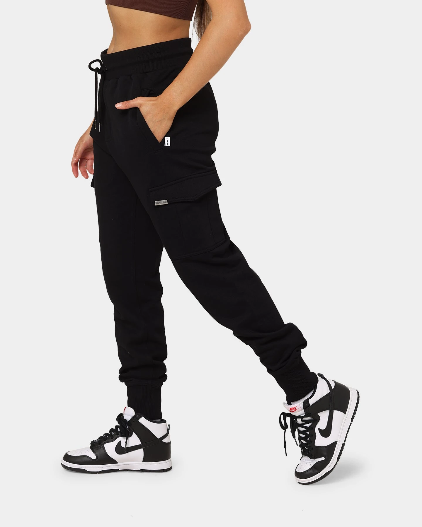 Carré Evolution Cargo Sweatpants Black Carré Evolution Cargo Sweatpants Black -Mitchell & Ness Shop 03009918 YB001 womens 0060