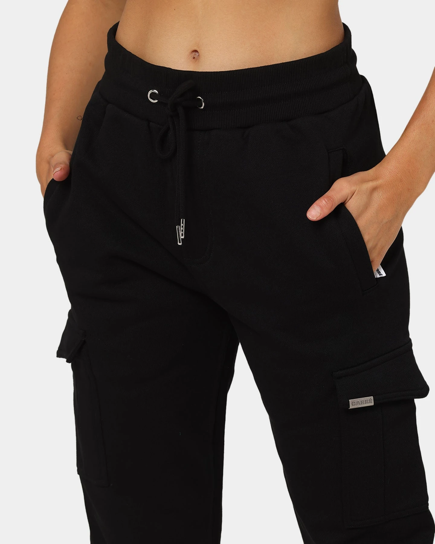 Carré Evolution Cargo Sweatpants Black Carré Evolution Cargo Sweatpants Black -Mitchell & Ness Shop 03009918 YB001 womens 0070