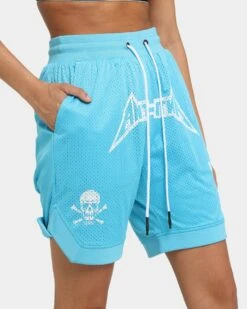 The Anti Order Heavy Metal Basketball Shorts Cyan -Mitchell & Ness Shop 03010008 YC842 womens 030
