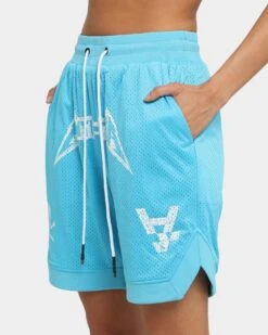 The Anti Order Heavy Metal Basketball Shorts Cyan -Mitchell & Ness Shop 03010008 YC842 womens 040