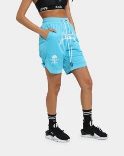 The Anti Order Heavy Metal Basketball Shorts Cyan -Mitchell & Ness Shop 03010008 YC842 womens 050