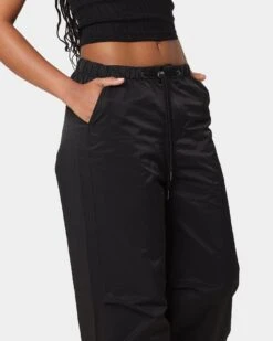 MNML Women's Parachute Pants Black -Mitchell & Ness Shop 03010287 YB001 womens 030