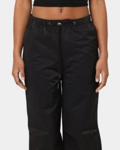 MNML Women's Parachute Pants Black -Mitchell & Ness Shop 03010287 YB001 womens 070