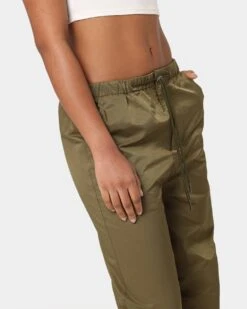 MNML Women's Parachute Pants Khaki -Mitchell & Ness Shop 03010287 YK001 womens 030