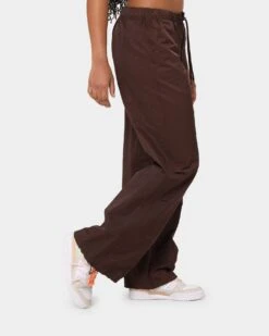 MNML Women's Parachute Pants Brown -Mitchell & Ness Shop 03010287 YX300 womens 050