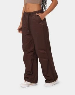 MNML Women's Parachute Pants Brown -Mitchell & Ness Shop 03010287 YX300 womens 060