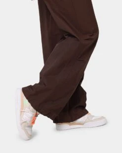 MNML Women's Parachute Pants Brown -Mitchell & Ness Shop 03010287 YX300 womens 070