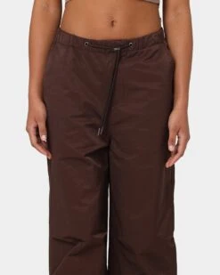MNML Women's Parachute Pants Brown -Mitchell & Ness Shop 03010287 YX300 womens 080
