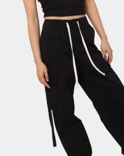 MNML Women's Baggy Cargo Pants Black 4 MNML Women's Baggy Cargo Pants Black -Mitchell & Ness Shop 03010298 YB001 womens 0030