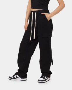 MNML Women's Baggy Cargo Pants Black 7 MNML Women's Baggy Cargo Pants Black -Mitchell & Ness Shop 03010298 YB001 womens 0060