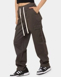 MNML Women's Baggy Cargo Pants Charcoal 5 MNML Women's Baggy Cargo Pants Charcoal -Mitchell & Ness Shop 03010298 YC300 womens 0040