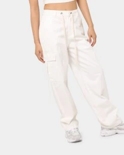 MNML Women's Baggy Cargo Pants Off White -Mitchell & Ness Shop 03010298 YO007 womens 0030