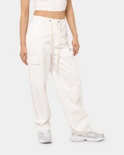 MNML Women's Baggy Cargo Pants Off White -Mitchell & Ness Shop 03010298 YO007 womens 0050