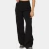 MNML Women's Wide Leg Pants Black -Mitchell & Ness Shop 03010714 YB001 womens 010