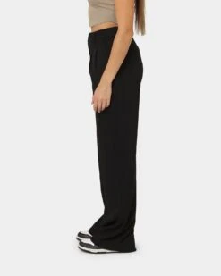MNML Women's Wide Leg Pants Black -Mitchell & Ness Shop 03010714 YB001 womens 060