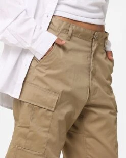 Rothco Women's Relaxed Fit Cargo Pants Khaki -Mitchell & Ness Shop 03010861 YK001 womens 030