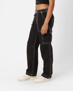 True Religion Women's Big T Cargo Pants Coal -Mitchell & Ness Shop 03010924 YC507 womens 0060