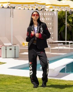 Loiter Western Trouser Black -Mitchell & Ness Shop 03011306 YB001 womens 0000020