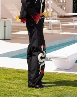 Loiter Western Trouser Black -Mitchell & Ness Shop 03011306 YB001 womens 0000050