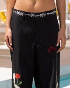 Loiter Western Trouser Black -Mitchell & Ness Shop 03011306 YB001 womens 0000070